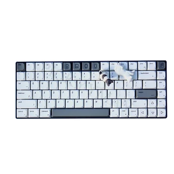 127 Комбинации PBT Mac Keycap БОЯДИСВАТ-SUB XDA Профил Персонализирани Минималистичные Бели Шапки XDA Keycaps Търговски Механична Клавиатура