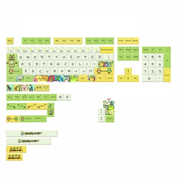 135 клавиши/комплект сублимационен печат клавиш XDA Profile Механична клавиатура PBT Keycap