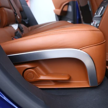 2 броя за Maserati Леванте 2016-2017 ABS сребристи ленти за украса на задния ред седалки, лайсни, автомобилен аксесоар