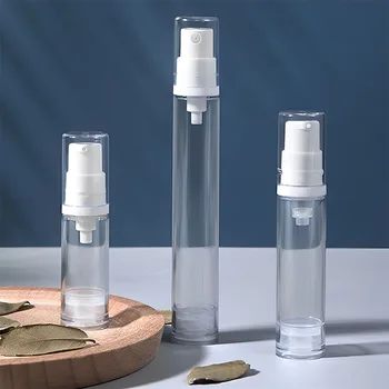 20 парчета, 5/10 мл, празна бутилка с вакуумна помпа, за да серум, мини-прозрачна бутилка за крем за лице, козметични контейнер, аксесоари за пътуване