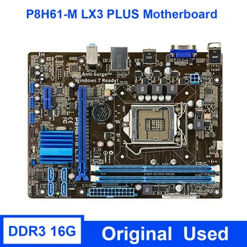 2023 Гореща P8H61-M LX3 PLUS Оригиналната дънна платка LGA1155 H61M-E/K/C/D I7 I5 I3 Процесор Intel 16G DDR3 PCI-E 2.0 VGA дънна Платка Destop