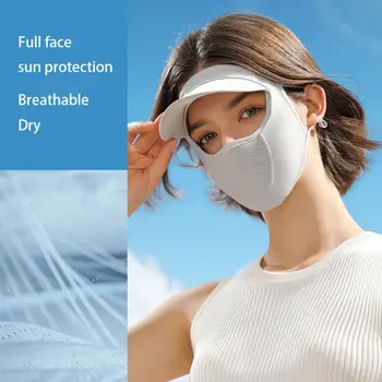 2023 Шифоновая UV-защита за риболов, козирка за лице, Солнцезащитная дихателна маска за лице, защита от слънцето
