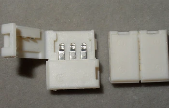 3pin конектор ширина 10 мм за led цифрови ленти на печатна платка с ширина 10 мм (ws2811, ws2812b. и т.н.) няма нужда от запояване; щепсела и да играе.