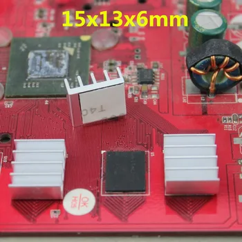 40 бр./лот сребрист алуминиев радиатор VGA карта за Xbox 360 Радиатор ram 15x13x6 мм