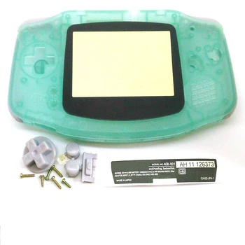 5 комплекта светят в тъмното за Gameboy Advance, Пластмасов корпус Корпус екран за GBA светещ капак на корпуса