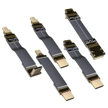 ADT-Link Mini Micro Aerial Camera Конвертор Кабелен адаптер Конектор за HDMI-съвместим удължител на кабела Ъгъл на наклон