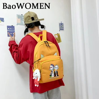 BaoWomen Женски Студентски Японски Раница Harajuku За Жени От Плат Оксфорд Ulzzang Harajuku 2020, Чанти За почивки и Пътувания, Продажба на Едро