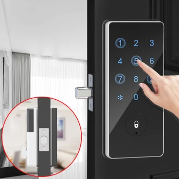 Bluetooth Smart Парола за Заключване на Вратата Без ключ TTlock Приложение за Управление на Електроника Сигурност Сензорен Екран Противоугонный Кодекс Автоматично Заключване на вратите