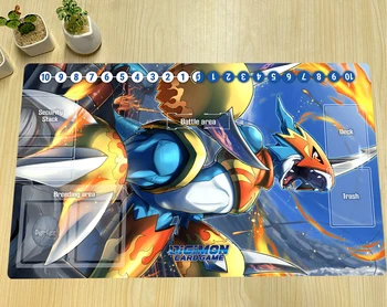 Digimon Playmat Fladramon DTCG CCG Игра Търговски Карти, Игри Мат Аниме Подложка За Мишка Потребителски Тенис на Мат Игрови Аксесоари Безплатен Чанта