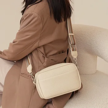 Ellovado/дамски чанти през рамо, 2023, луксозна однотонная чанта от телешка кожа, модерен чанта-тоут