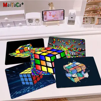 Rubik's Cube Art Custom Skin Офис Студентски Игри Сгъсти Голям Бележник За Писане Нескользящая Възглавница Подложка за Мишка За КОМПЮТЪР Компютър часа