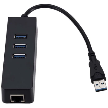 USB3.0 Адаптер Gigabit Ethernet 3 порта USB мрежова карта lan Rj-45 за настолни компютри Mac