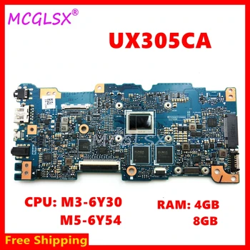 UX305CA M3-6Y30/M5-6Y54 Процесор 4G/8G-RAM дънна Платка за лаптоп ASUS UX305 UX305C UX305CA дънна Платка за лаптоп 100% Тест На реда се Използва