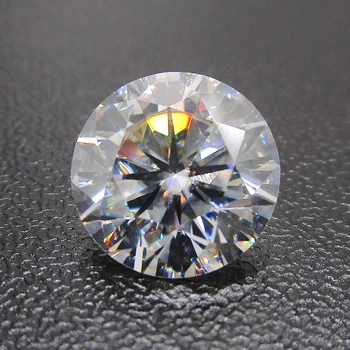Безплатна доставка от 1 карата 6,5 мм насипен скъпоценен камък с кръгла форма, отлична кройка муассанит диамант 1 карат на Едро