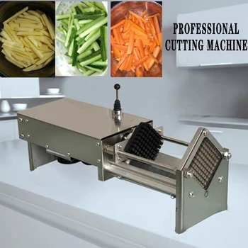 Битова електрическа машина за рязане на картофи, краставици и пържени картофи, ръчна машина, за да прокара зеленчуци