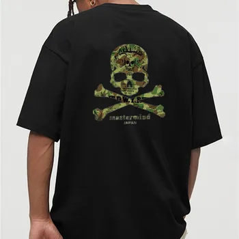 Вдъхновител на Япония MMJ 2023 Лятна мъжка тениска с камуфляжным принтом черепи, кости тъмен вятър, улични тениски с къс ръкав за мъже и жени