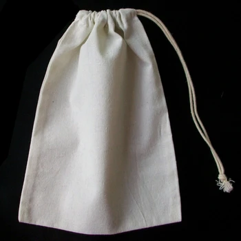 Високо качество памук евтини drawstring чанта, памук,тъкан чанта, бижута на Едро бижута памук торбичка за бижута подарък часовник