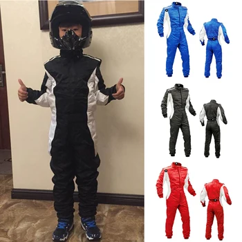Водоустойчив детски състезателен костюм, картинг, детски гащеризон за моторните състезания, детска комбинация за картинг