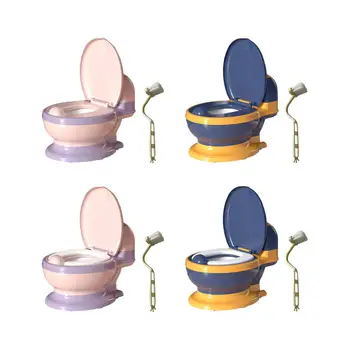 Детски гърне за приучения на обличане, седалка за тоалетна компактен размер, лесен за почистване (четка