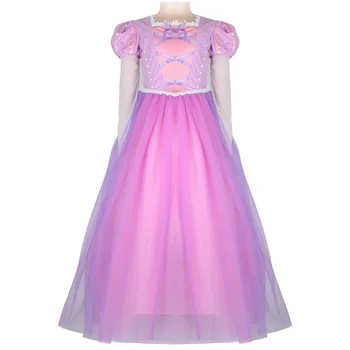 Детски дрехи, дрехи ново стилна рокля за момичета, детски рокля на принцеса, с дълга коса, костюм за Хелоуин, детски рокли за момичета