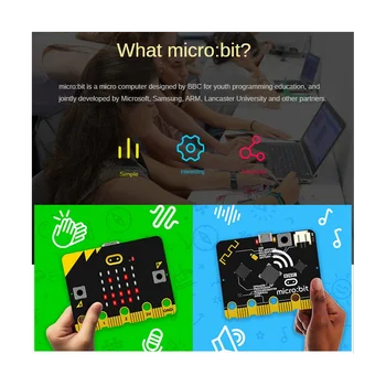 Дънна платка би би си Microbit V2.0 Въведение в графично програмиране на Python за начално и средно училище