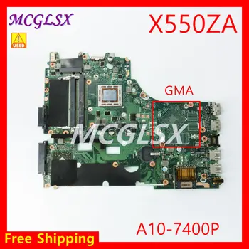 Дънната платка на лаптопа X550ZE X550ZA X550Z X750Z K555Z VM590Z A555Z X750DP K550D MainboardA10 FX7600P/FX7500P LVDS GMA се Използва