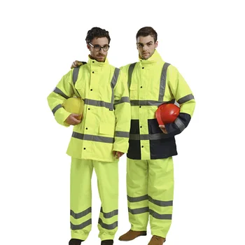 Мъжки защитно работно яке със светлоотразителни ленти, работно облекло, зимно яке-парка, светоотражающая