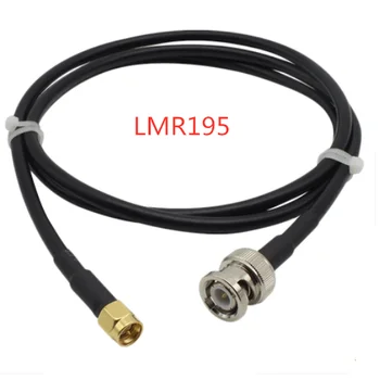 Нов кабел LMR195 конектор BNC Male To SMA Male с малки загуби, удлинительный кабел от 50 Ома