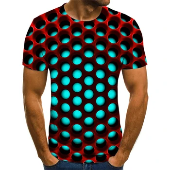 Нова мъжка тениска Hot Summer Fun Origin с 3D принтом, тенденция градинска дрехи, нови творчески тениски с кръгло деколте и къс ръкав, потници