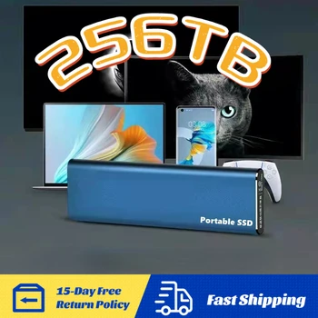 Оригинален Високоскоростен 256 TB SSD Портативен Външен Твърд диск 2 TB 4 TB интерфейс USB3.0 HDD Мобилен Твърд диск За Лаптоп