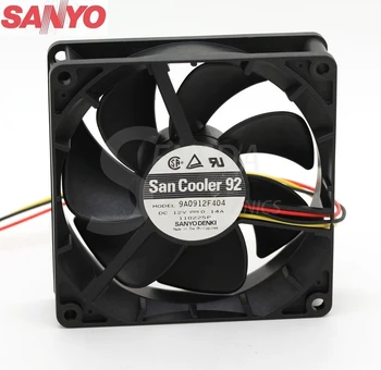 Оригиналът е за Sanyo 9A0912F404 9025 9 см 90 мм DC 12 В 0.14 A от страна на сървъра инвертор аксиални вентилатори за охлаждане вентилатор