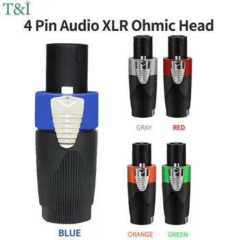 Професионален 4-пинов XLR аудио жак NL4FC Speakon с омной глава и клеммой усилвател без спойка за отлично качество на звука