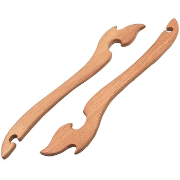 Разтегателен прът за фурна Аксесоари за фурни, изработени от дърво, а лъскав кука за фурната е с достатъчна дължина дръжка