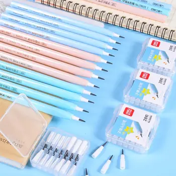 Сменете грифель молив, сменете детски не заточенные моливи HB, механичен молив, на сменяеми цветни моливи за писане