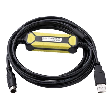 Съвместим с кабел за програмиране на PLC серия FX/1N/1S/2N/3U3S USB-SC09-Кабел за зареждане на данни FX