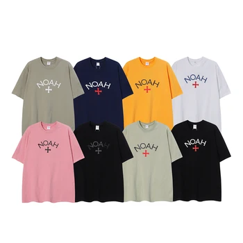 Тениска с логото на NOAH, 8 цвята, лятна мъжки дамски висококачествена градинска облекло, тениски оверсайз в стил хип-хоп