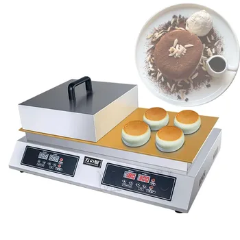 Търговска машина за приготвяне на суфле с двойна глава от 110 В На 220 В, машина за приготвяне на закуски, мед тиган за бързо загряване, машина за приготвяне на буйни палачинки-prompters