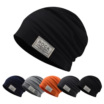 Хет-skullcap, шапка-бини, комплект унисекс, шапки, тънка секция, вязаный тюрбан с писмото принтом, градинска хет-бини