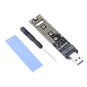 1 бр. Високопроизводителни M. 2 NVME SSD към USB 3,1 Адаптер Кутия За Твърд Диск, Карта-Адаптер С Crewdriver За Преносими КОМПЮТРИ