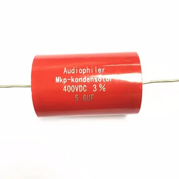 2 елемента Аксиален MKP 5,6 icf 400VDC HI-FI DIY аудио клас кондензатор за ламповых китарни усилватели 400V5.6UF