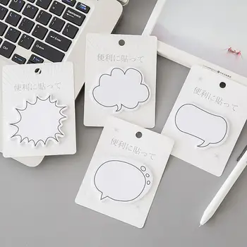 4 опаковки лепкави бележник, самозалепващи се, разрываемые, диалогов прозорец, в японски стил, N пъти бележник за водене на записки за домашна употреба