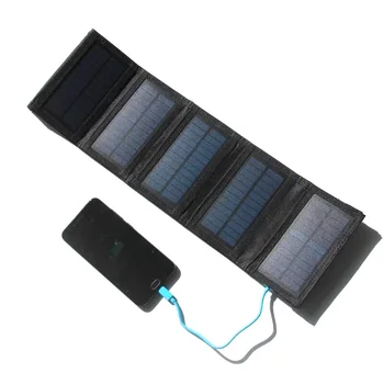 5 7,5 W Соларен панел Сгъваема пакет USB зарядно устройство за мобилен банка за хранене на Открито катерач Къмпинг