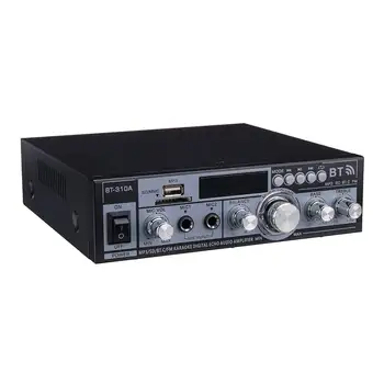 BT310A Домашен усилвател HI-FI, USB FM радио, автомобилни аудио Bluetooth-съвместими усилвател, субуфер, озвучителна система за кино, дистанционно управление