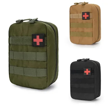 Molle тактическа поясная чанта градинска чанта SOS Армейски медицински набор на талията колан, Раница, чанта за първа помощ Ловно оцеляване Военен EDC пакет