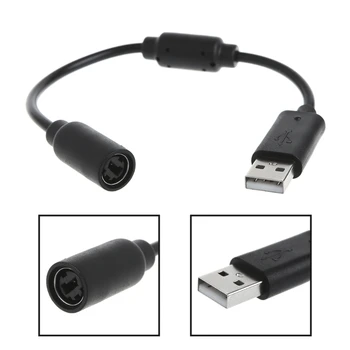 USB разъемный кабел, адаптер, кабели, конвертор, замяна за Xbox 360, кабелна гейм контролер за управление на джойстик, 500 бр.