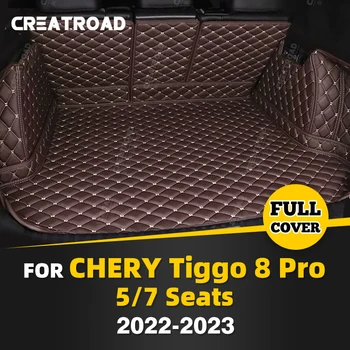 Автоматично Подложка За багажника С Пълно Покритие За Chery Tiggo 8 Pro 5/7-Местен 2022 2023 Automobile Калъф За ски Багажник, Подплата За Защита на Товарното Салон, Аксесоари