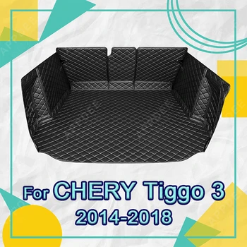 Автоматично подложка за багажника с пълно покритие за suv Chery Tiggo 3 2014-2018 17 16 15, автомобилен подложка за багажника, аксесоари за защита на вътрешността на колата