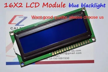 Безплатна Доставка 10ШТ Модул LCD1602 1602 Син екран 16x2 Знаков LCD дисплей Модул HD44780 Контролер синьо-черна светлина