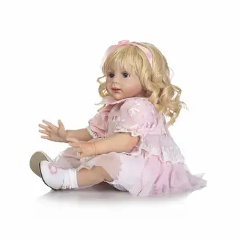 Модни 60 см Реалистични Boneca Reborn Baby Doll За Момичета Меки На Допир Винил Силиконови Играчки За Деца, Подарък За Рожден Ден Brinquedo