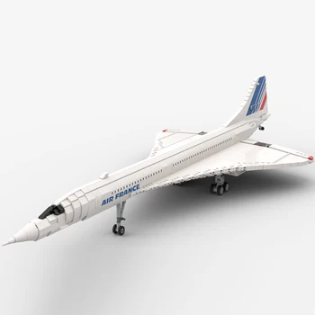 НОВОСТ 2010 бр. MOC 1:72 Мащаб Concorde Сверхзвуковая транспортна модел САМ творчески идеи високотехнологичен детски подарък Боец Блок